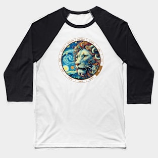 ZODIAC Leo - Astrological LEO - LEO - ZODIAC sign - Van Gogh style - 7 Baseball T-Shirt